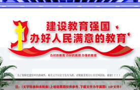 建设教育强国文化墙
