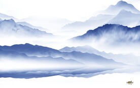 大气 新款中式山水 tif分层