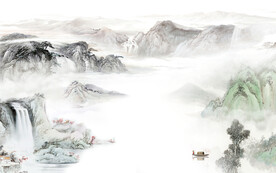 大气 高清现代山水 TIF分层