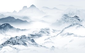 别墅 高档客厅山水 tif分层