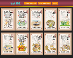 粮食展板