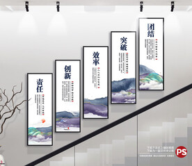 楼梯文化墙