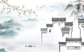 高清 最新款山水画 tif分层