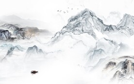 客厅 最新款山水画 tif分层