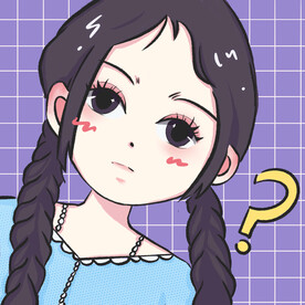可爱麻花辫双马尾少女头像