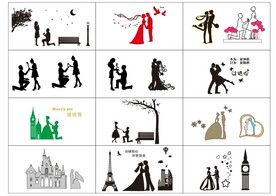 情侣求婚造型