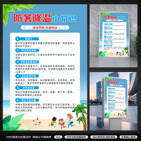 防暑常识海报