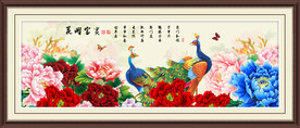 孔雀牡丹花