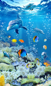 海底珊瑚3D立体地板