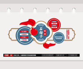 石榴籽精神民族团结文化墙