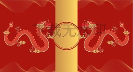 龙矢量背景封面