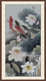 国画荷花 