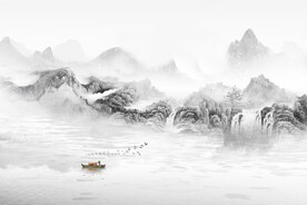 中式山水画