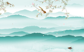 最新 高档新款山水 tif分层