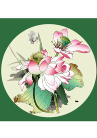荷花矢量图