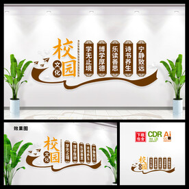 校园文化墙图片