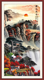 玄关山水画