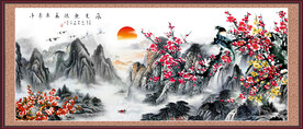 梅花国画