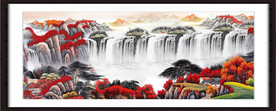 客厅山水画 