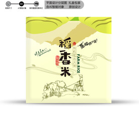 大米包装 效果分层文件