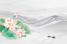 荷花山水情