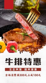 牛排海报