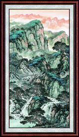 竖幅国画 