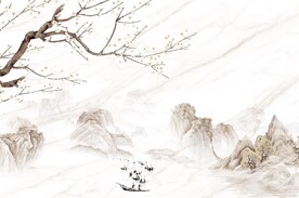 中式花鸟山水