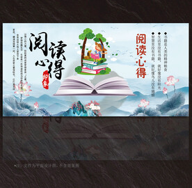 阅读展板