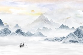 抽象山水画