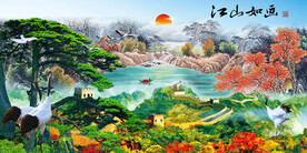 长城风景画