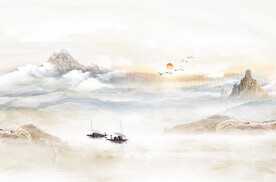 水墨国画山水