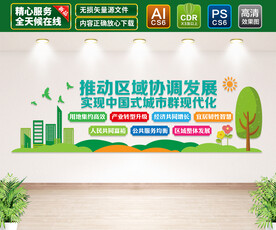 中国式城市群现代化文化墙