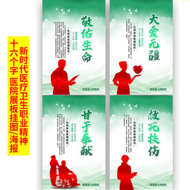 医疗卫生职业精神展板