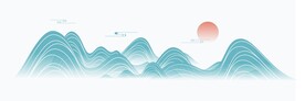 手绘山