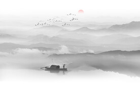 水墨山水画