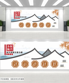 乡村振兴招商引资文化墙