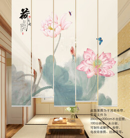 国画荷花