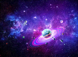 紫色星空