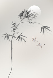 新中式水墨竹子装饰画