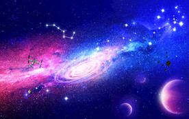 紫色星空