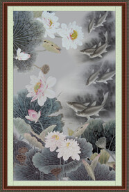 国画荷花