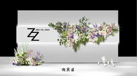 婚礼效果图 婚礼迎宾区 
