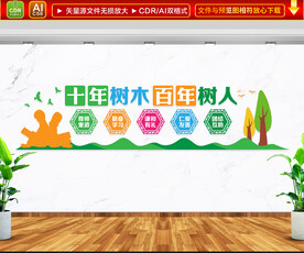 校园标语文化墙