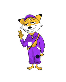 狐狸紫色套装