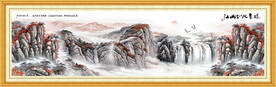 国画鸿运当头山水画