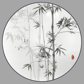 新中式水墨竹子装饰画
