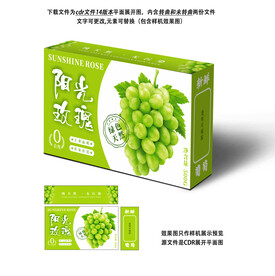 阳光玫瑰葡萄包装盒