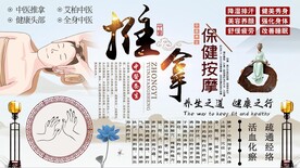 推拿养生背景墙