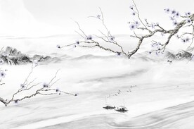 手绘花鸟